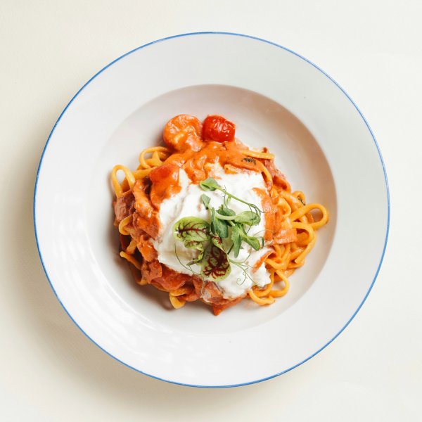 Паста Пепперони со страчателлой