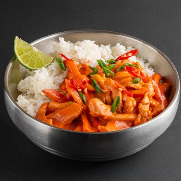 Красный карри с курицей