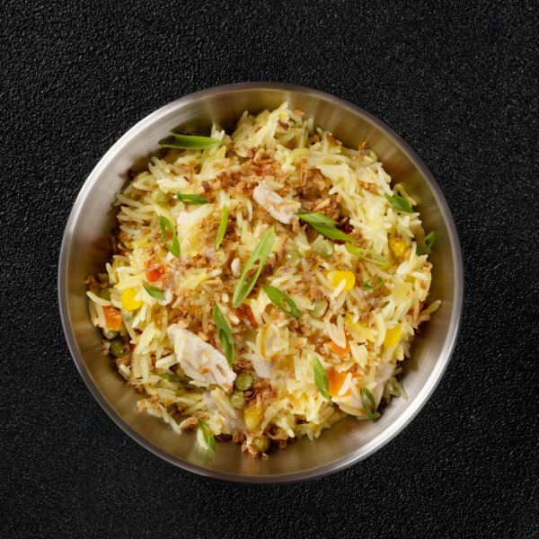 Кхау Пхат с курицей