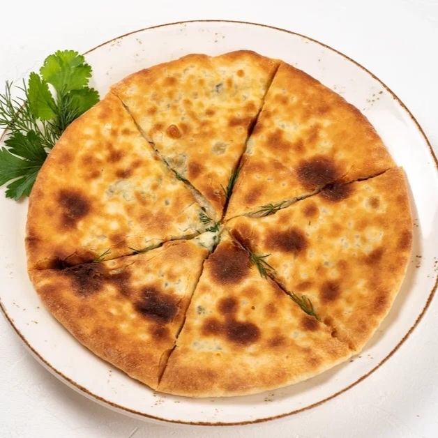 Хачапури с сыром и зеленью