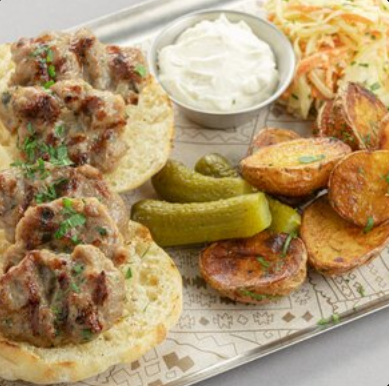 Уштипцы по-деревенски говядина-свинина с картофелем по-деревенски