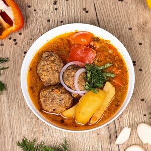 Тефтели с картошкой