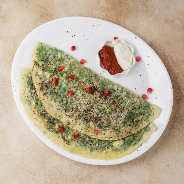 Гутаб с зеленью и сыром брынза 2 шт.