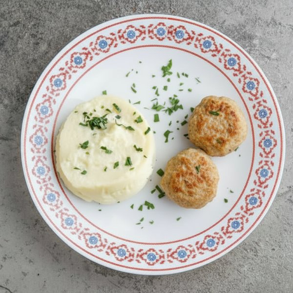 Котлеты куриные с картофельным пюре