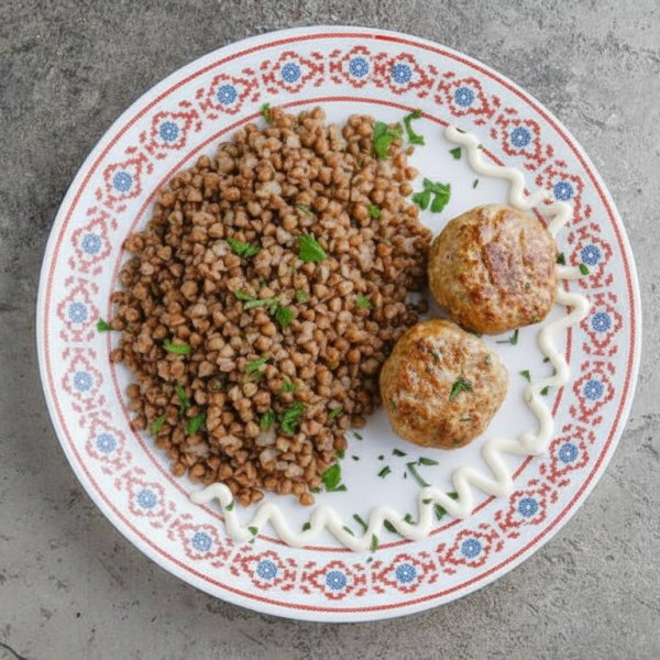 Котлеты домашние с гречей