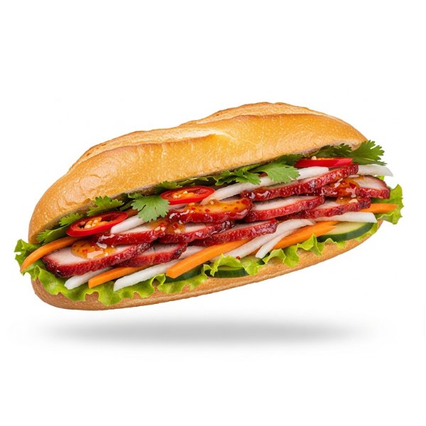 Bánh mì heo xíu сo свининой в медовом маринаде